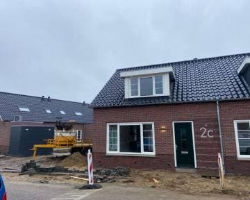 Nieuwbouwwoning in aanbouw